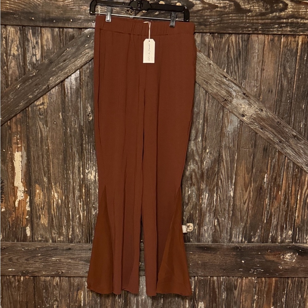 ADOR Brown Flare Pants